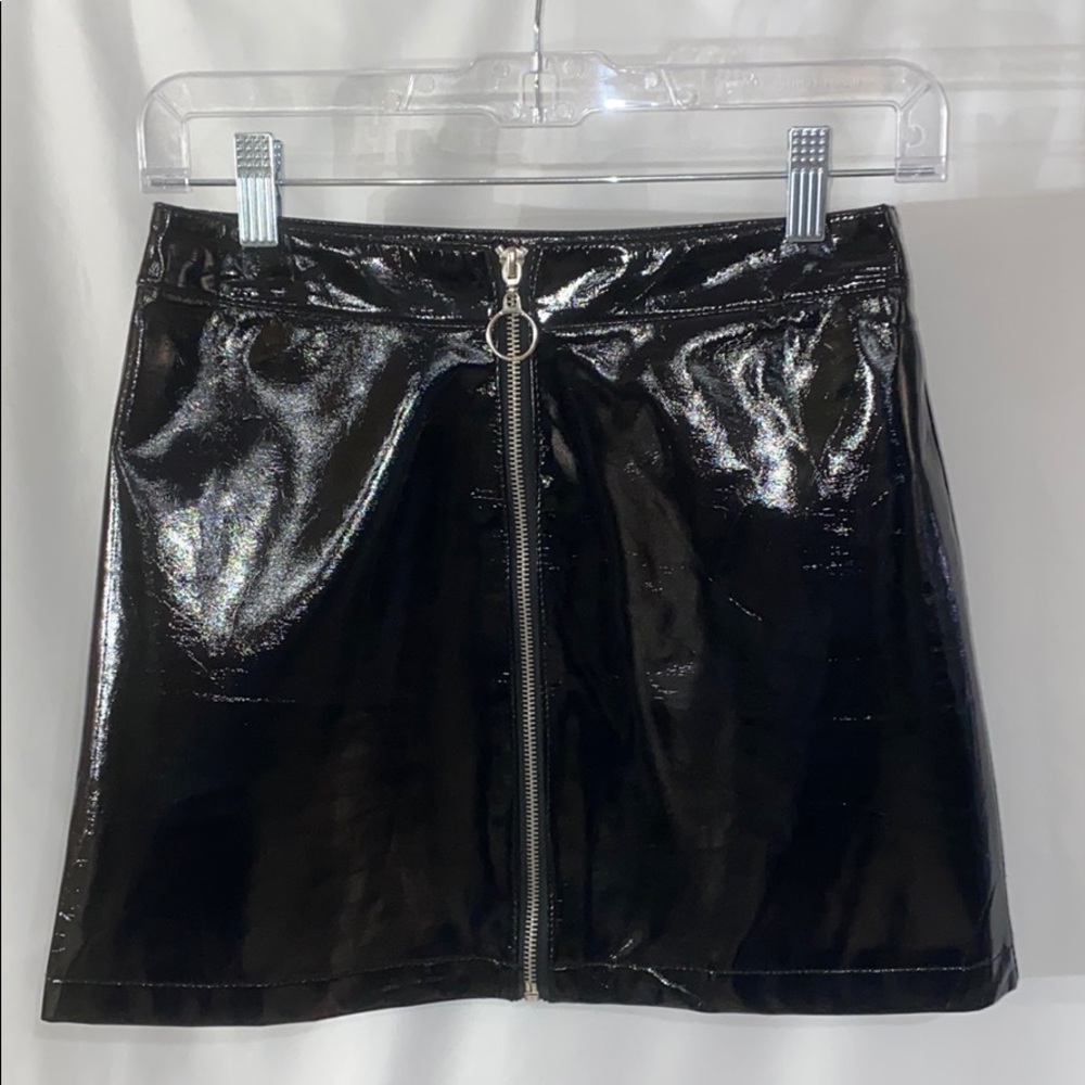 Forever21 Faux Patent Leather Skirt